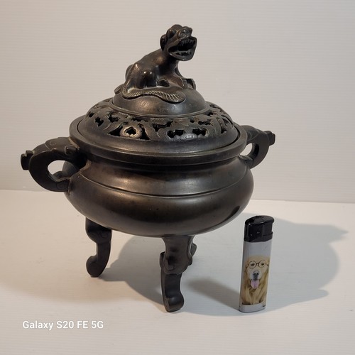 Brûle parfum bol bronze chine - brûle,
