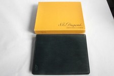 S.T.Dupont Couverture d'agenda / répertoire cuir bleu marine vintage (56287)