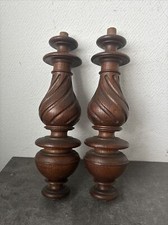 Lot 2 Colonnes En Bois Tourné