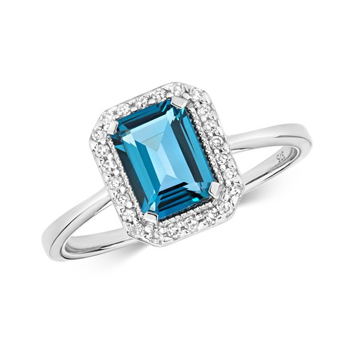 Bague blanc carat - or, 9