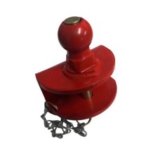 Boules d'attelage  rouge - Chape mixte ( Axe et Boule )1500KG  50mm boule