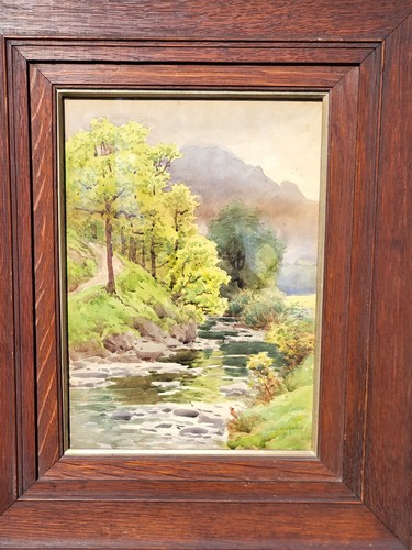 Tableau aquarelle signée - tableau,