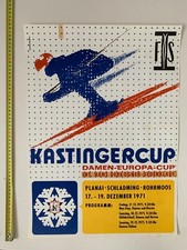 Kastinger cup women European Ski Championship Austria 1971 vintage poster