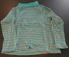 SOUS PULL GRIS RAYE VERT 10 ANS VERTBAUDET