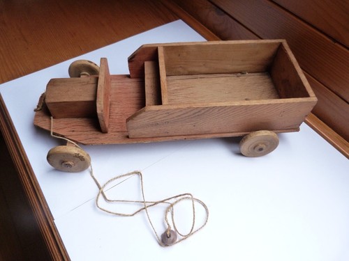 Anciens jouets bois tirer - anciens,