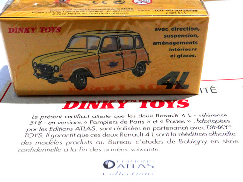 Dinky toys atlas renault - renault, r4