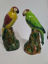 Paire de perroquets en