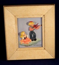 Ancien cadre tableau relief