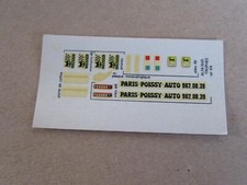 847O Planche Autocollant Solido 69 Alfa Sud Trophée Pub Sev Marchal 1:43