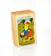 ancien Jeu de 7 Familles - Animaux - anthropomorphes- années 30 - vintage cartes