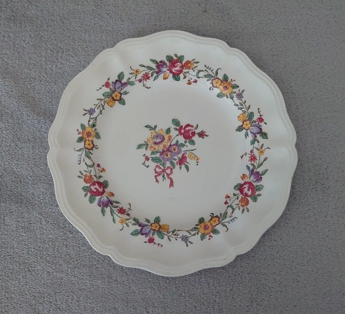 Ancienne assiette dessert - ancienne, à