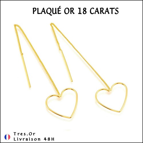 Plaqué carats boucles - 18,