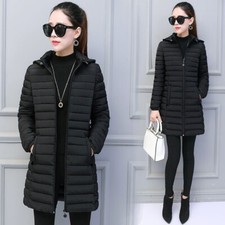 Femme Doudoune Manteau Veste Capuche Rembourré Édredon Léger Parka Pull