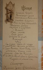 menu de communion annees 50