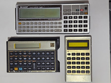 Lot Vintage Calculators: Sharp