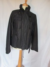 parka isabel marant toile enduite imperméable noire taille 3