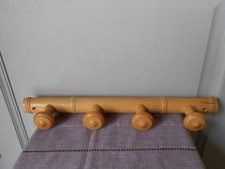 Porte-manteaux mural bois  4