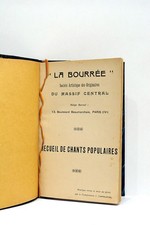 LIVRE ANCIEN LA BOURRÉE RECUEIL DE CHANTS POPULAIRES PARIS 1948