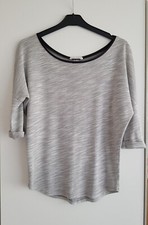 Pull gris manches 3/4, noeuds