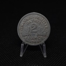 2 francs État français 1944C - Francisque, TB,  sous pochette