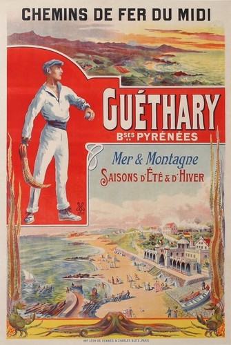 Affiche poster landes béarn - landes,