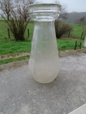 ancien vase en verre à décor