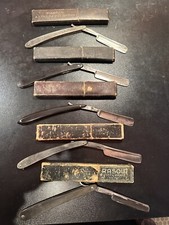 Rare LOT DE 5 Rasoirs Anciens COUPE CHOUX French Antique Vintage