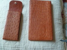 ensemble maroquinerie en AUTRUCHE