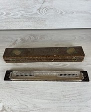 ? Hohner Marine Band Echo Tremolo Concert Harp Harmonica Instrument Ancien