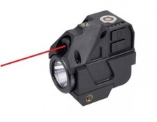 Lampe Laser Rouge et led 500 Lumens Strobo rail picatinny pour arme de poing