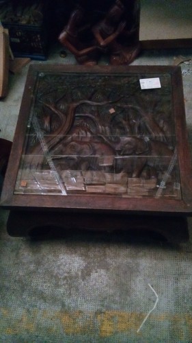 Table basse opium gravé - table,