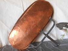 CUIVRE  ANCIEN   LECHE -FRITE   EN CUIVRE ROUGE MARTELE