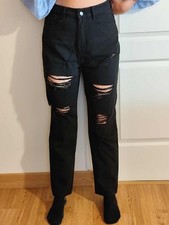 Jean noir troué "Shein" S