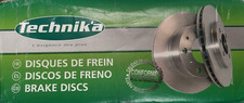 TECHNIKA JEU DE 2 DISQUES DE FREIN AVANT VENTILÉ Ø260 NISSAN / RENAULT
