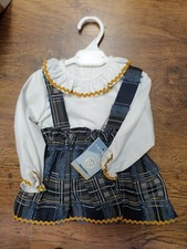 Lot pinafore espagnol fille 3 mois