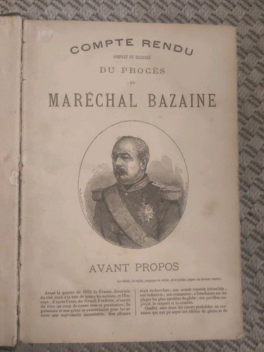 Procès maréchal bazaine - marÉchal,
