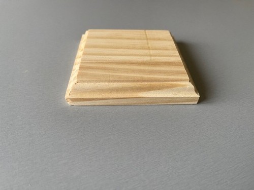 Socle carré bois brut pour - socle,