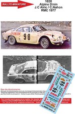 DECALS 1/24 REF 1020 ALPINE