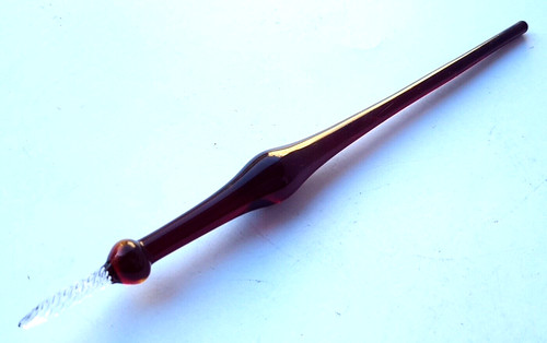 Lauscha verre plume stylo - stylo, vers