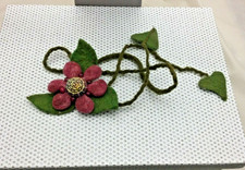 Collier vintage grosse fleur