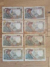 France Lot 8 Billets Anciens