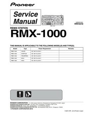 Service Manuel D'Instructions