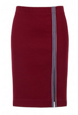 COP COPINE : HIVER 2018-2019 : jupe crayon fendue mod COMORES 40 bordeaux (-30%)