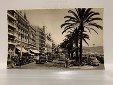 PHOTO ANCIENNE CP ARGENTIQUE LES VOITURES SUR LA PROMENADE DES ANGLAIS