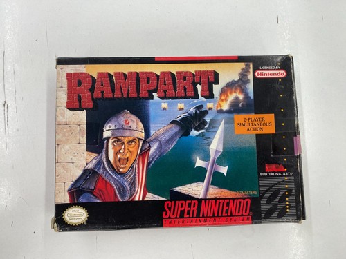 Rampart super nintendo snes - super,