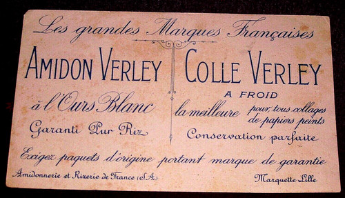 Buvard ancien amidon - ancien,