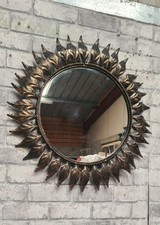 miroir soleil feuilles fer