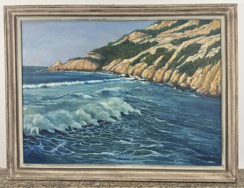 Huile signée paysage - huile,