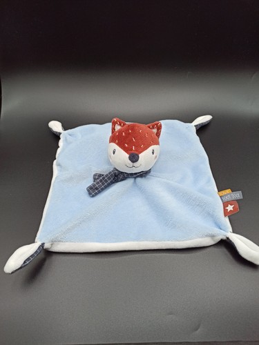 Doudou plat carré - carré, renard