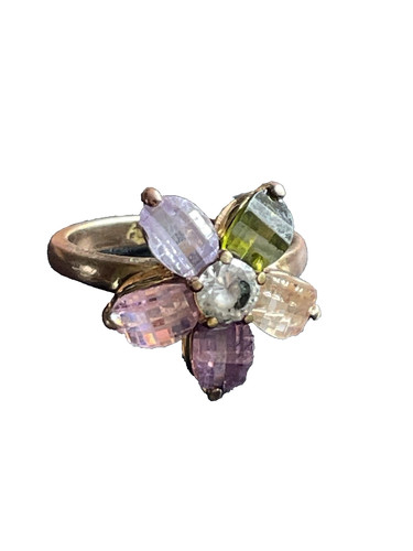 Bague fleur vintage or - fleur, en